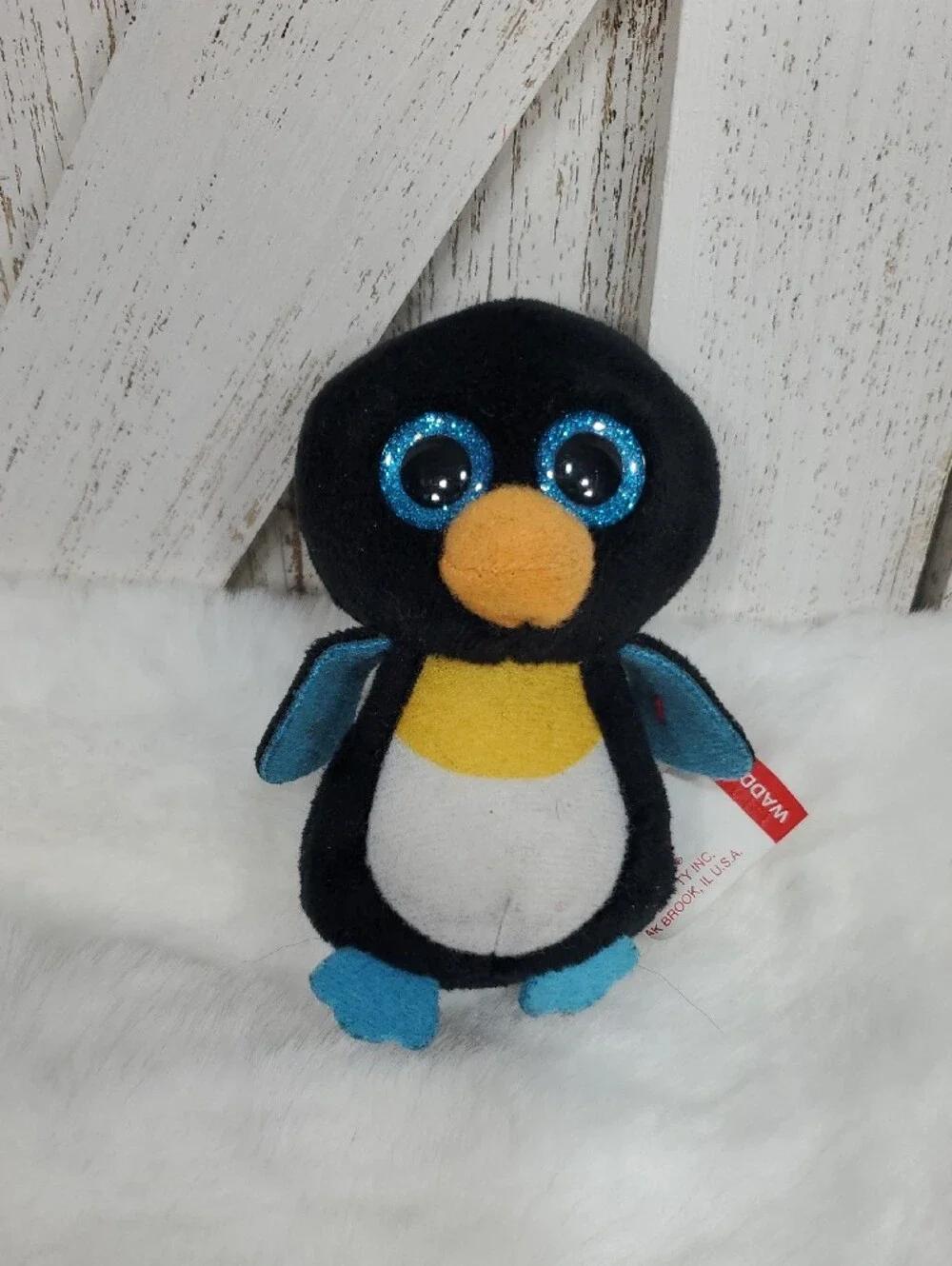 Ty Beanie Boos Plush Walrus, Penguin, Elephant Stuffed Animals